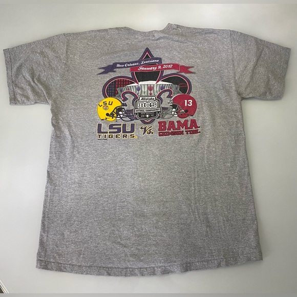 Bama / LSU Bowl Game T-Shirt, University of Alabama Crimson Tide, Tigers Vintage - Picture 4 of 10
